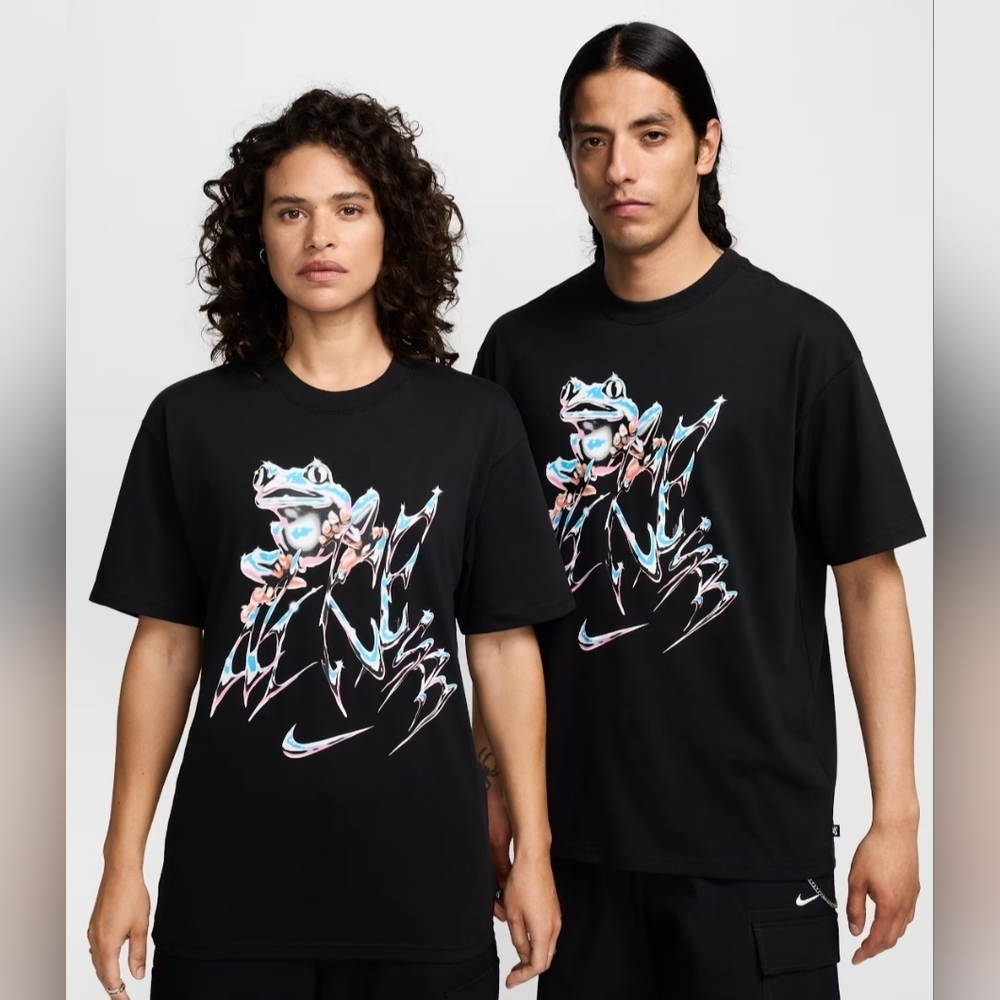 NIKE SB M90 LAZY GAWD TEE. SIZE LARGE. BLACK.. UNISEX.
